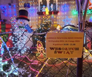 Odlotowy ogród na Bielanach. Niesamowite iluminacje!  