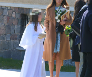 Prezes na komunii Kaczyńskiej
