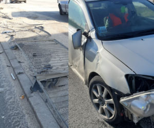 Trzy samochody rozbite, jedna osoba w szpitalu. Sprawca uciekł z miejsca zdarzenia