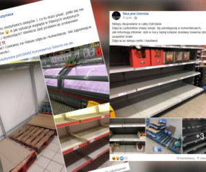 Armagedon w sklepach na Warmii i Mazurach. Puste półki i kosmiczne kolejki do kas
