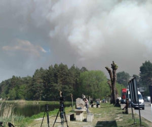 Pożar Puszczy Solskiej wciąż nieopanowany! Strażacy z 7 województw ruszyli do walki z ogniem