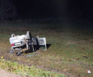 Pijany 32-latek dachował w Chotyczach. Miał przy sobie narkotyki