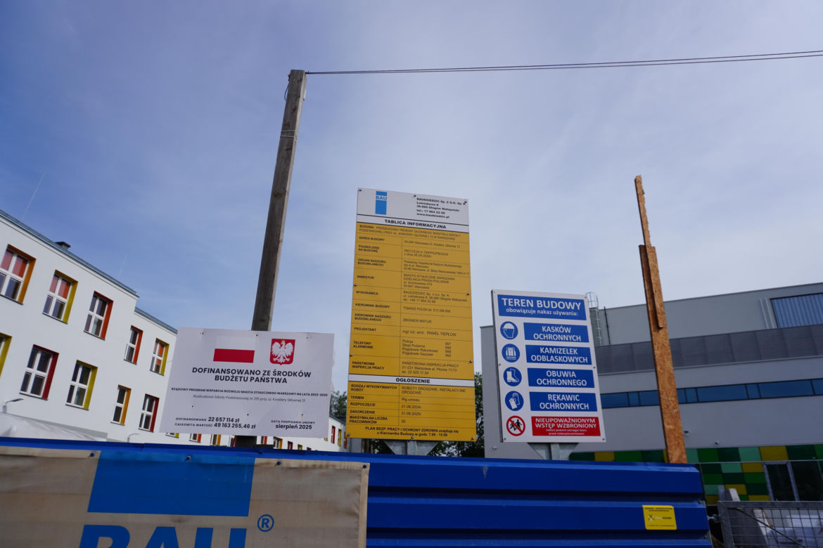 SP 215 na Pradze w remoncie