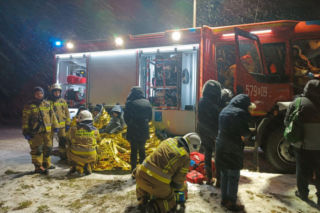 Wypadek autobusu pod Zduńską Wolą