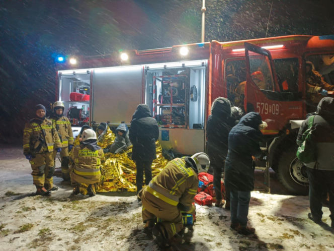 Wypadek autobusu pod Zduńską Wolą