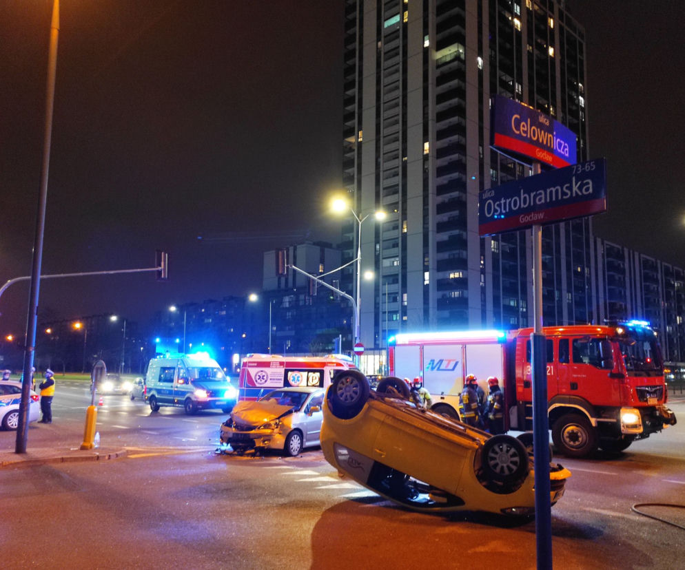 wypadek na Ostrobramskiej 