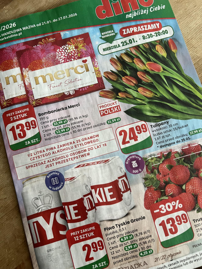 Pierwszy sklep Dino w Warszawie - dzień otwarcia