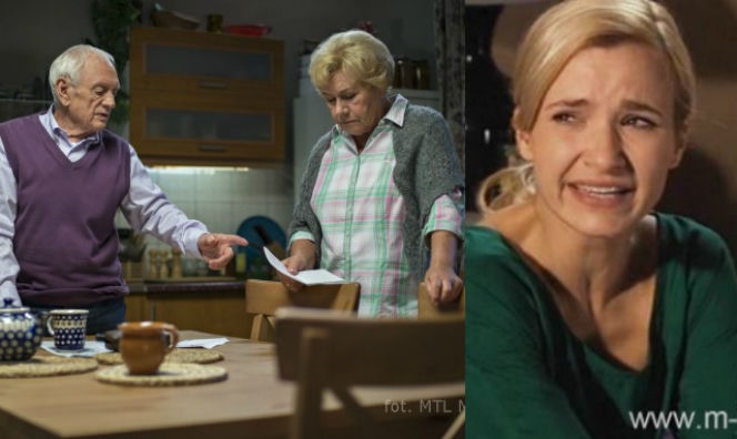 M jak miłość. Barbara (Teresa Lipowska), Lucjan (Witold Pyrkosz), Małgosia (Joanna Koroniewska)