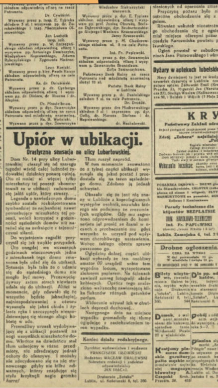 Sensacja z Lublina sprzed lat. „Upiór” urządził sobie kryjówkę w ubikacji