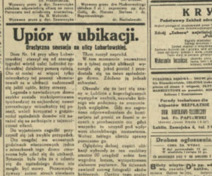 Sensacja z Lublina sprzed lat. „Upiór” urządził sobie kryjówkę w ubikacji