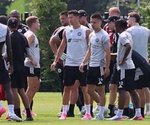 Robert Lewandowski na treningu Chicago Fire