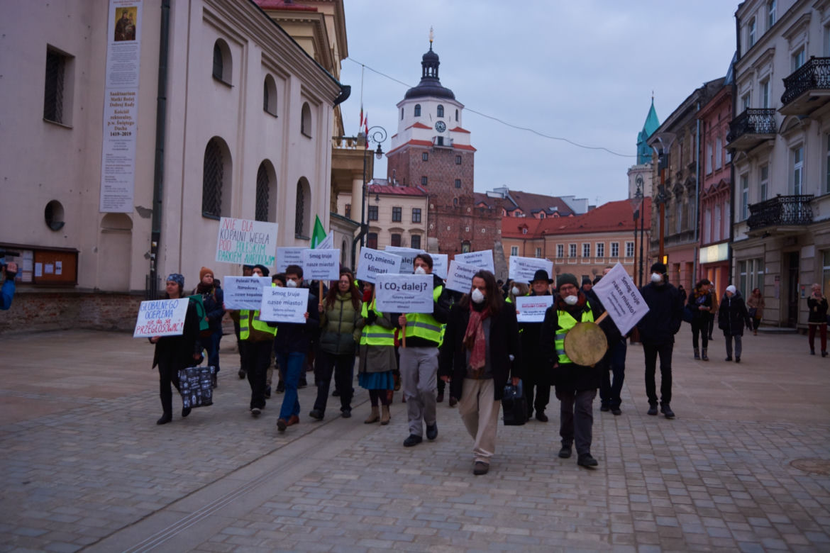 Przeciwko zabudowie Górek Czechowskich. „Strajk dla Ziemi” w centrum Lublina