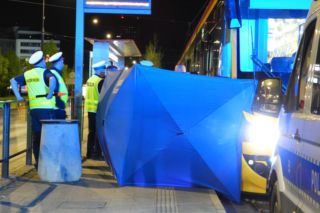 Śmiertelne potrącenie pieszej przez tramwaj na Marszałkowskiej