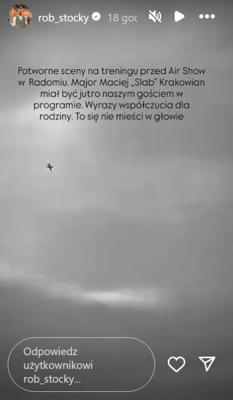 Katastrofa F-16 w Radomiu. Maciej Krakowian miał być gościem w Pytaniu na śniadanie. Nie odpowie na ważne pytania