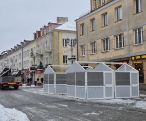 Ozdoby świąteczne oraz jarmark w Białymstoku