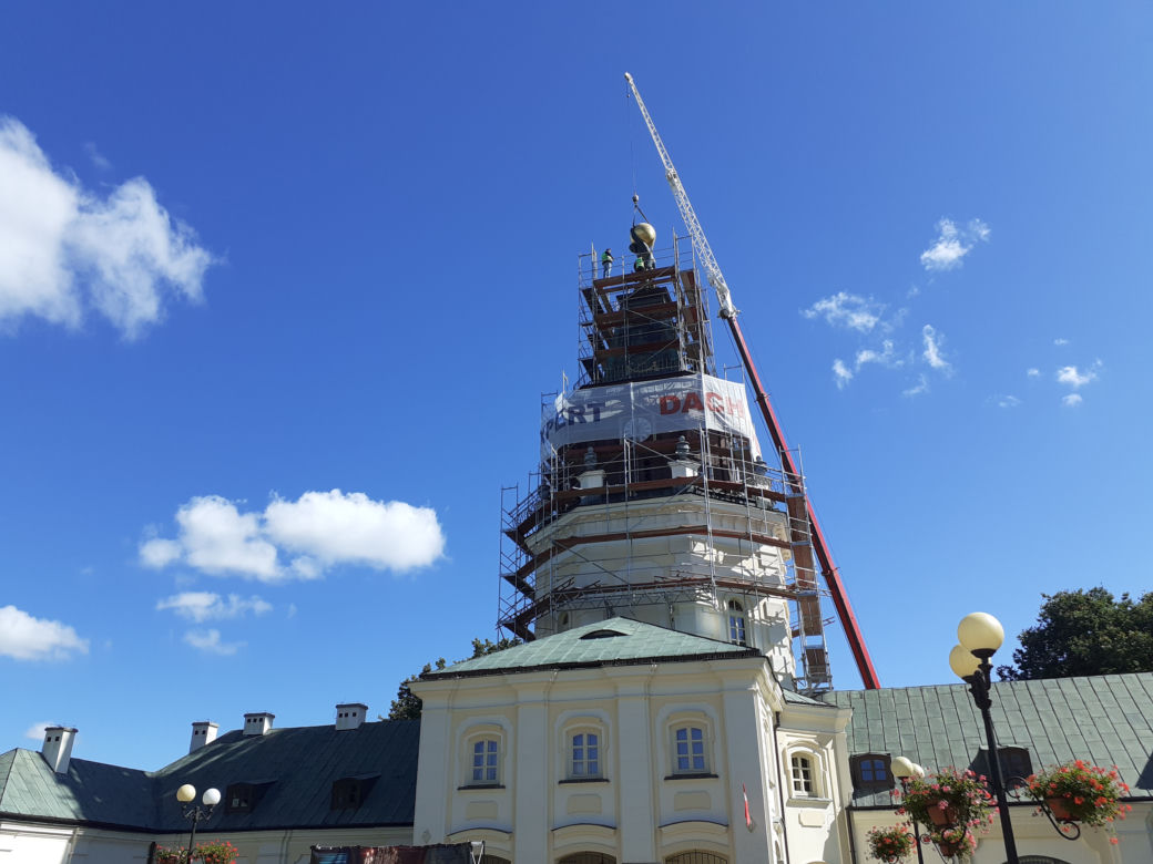 Siedlecki "Jacek" zdjęty z wieży starego ratusza 04.09.2021 