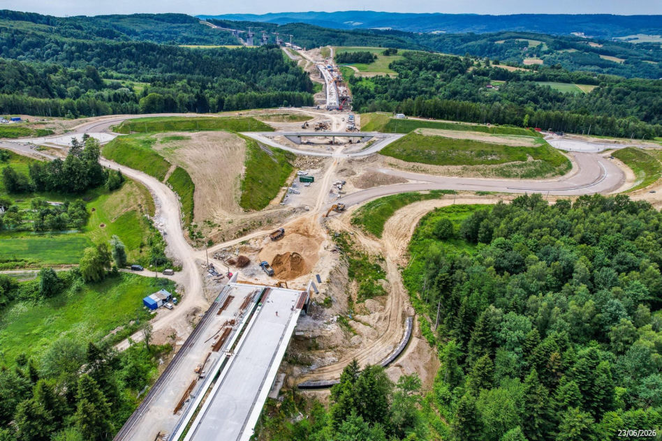 Budowa S19 - Babica Jawornik z najwyższą estakadą w Polsce
