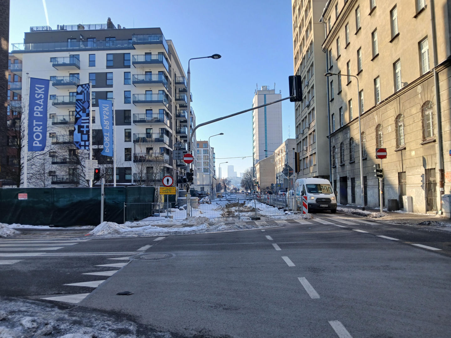 Przebudowa ul. Okrzei w Warszawie