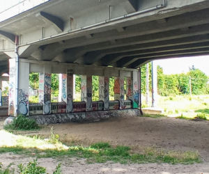 Trójwymiarowy mural przypomina o dawnej świetności linii kolejowej do Polic