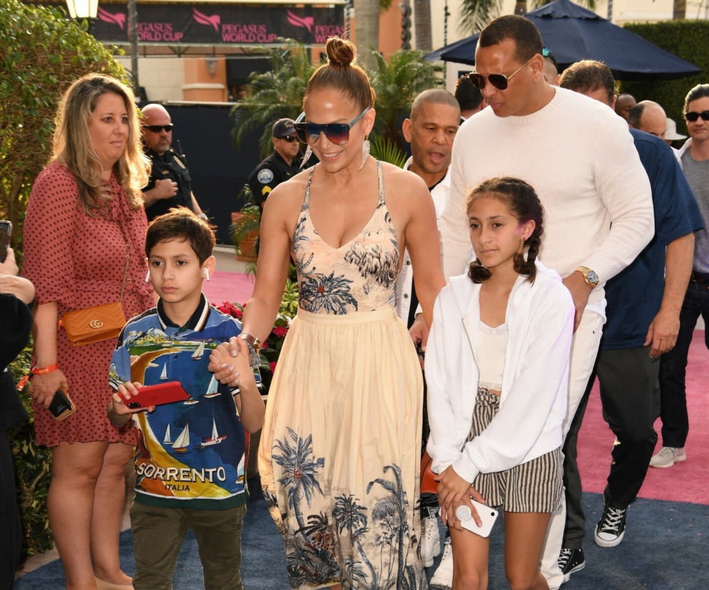 Jennifer Lopez z dziećmi i Alex Rodriguez