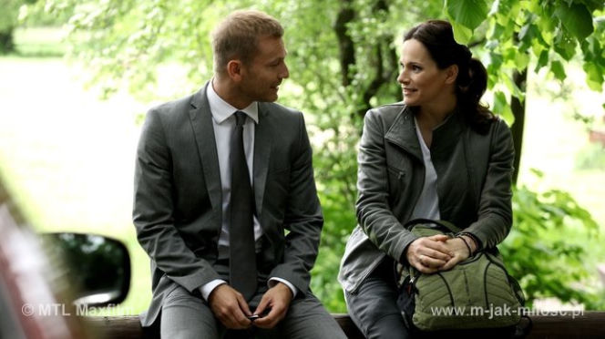 M jak miłość odc. 1075. Sonia (Marta Król), Andrzej (Krystian Wieczorek)