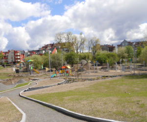 Park Majowe przed końcem budowy