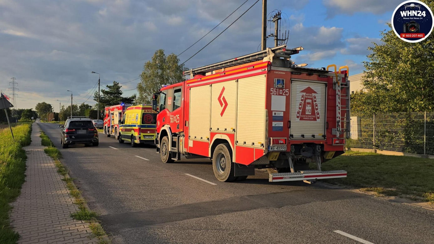 Tragedia w Lesznowoli. Kierowca ciężarówki zasłabł za kierownicą i zmarł