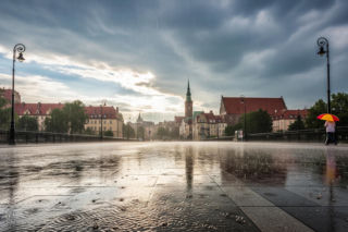 Wrocław zalany deszczem. Czy to koniec zimy w ponurych barwach 24.02.2026?