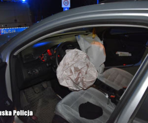 Pijany kierowca rozbił samochód na trasie S3