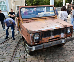 Prototyp terenowego Poloneza w Muzeum Techniki i Komunikacji w Szczecinie