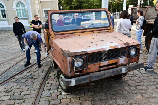 Prototyp terenowego Poloneza w Muzeum Techniki i Komunikacji w Szczecinie