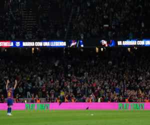 Robert Lewandowski po pożegnalnym meczu na stadionie Barcelony