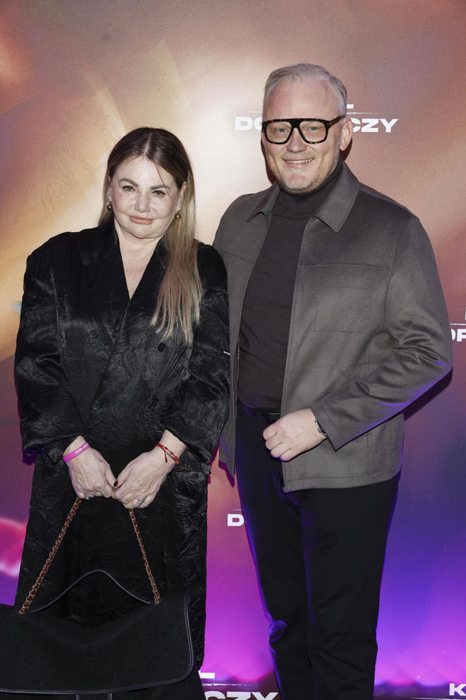 dawno nie widzieliśmy Anny Komorowskiej. Teraz wraz z mężem była na premierze