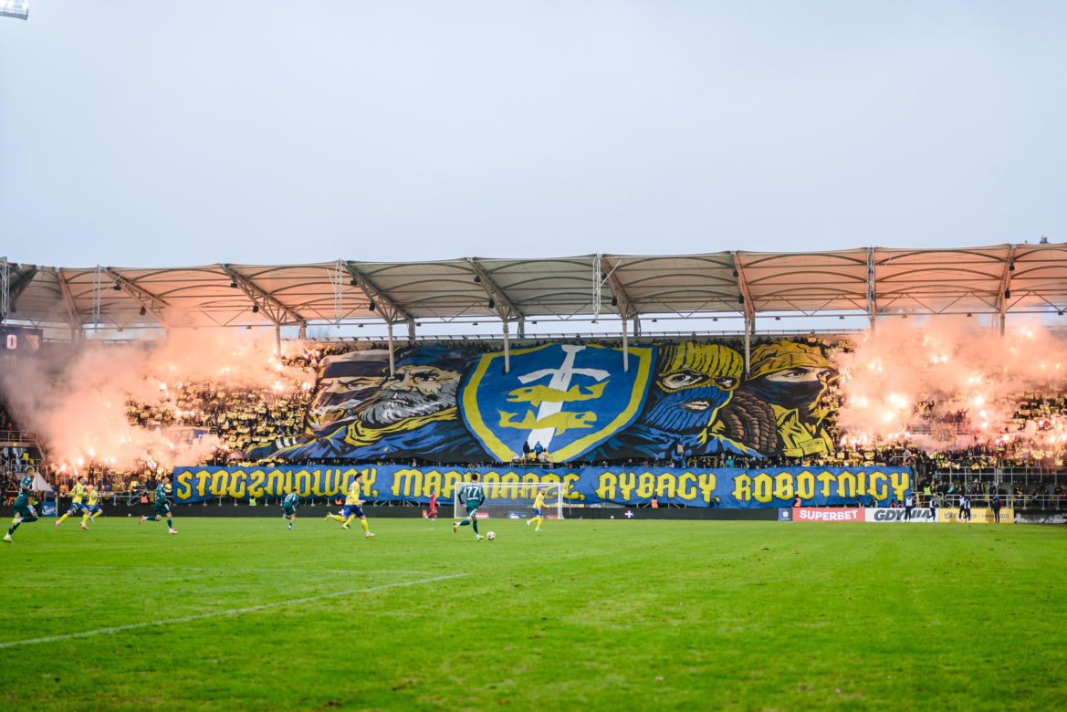 Arka Gdynia - Legia Warszawa: Zdjęcia kibiców z meczu 20. kolejki PKO BP Ekstraklasy