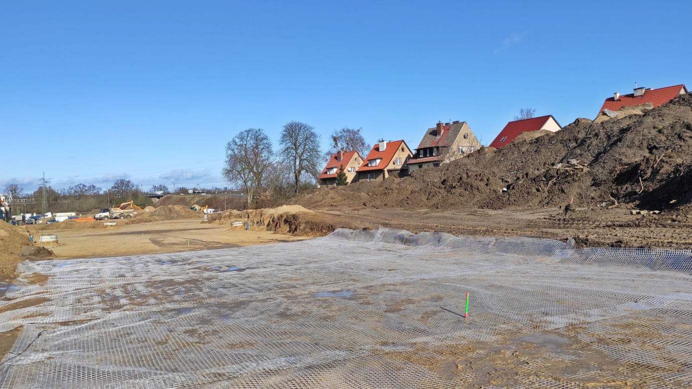Budowa węzła Granitowa - marzec 2020