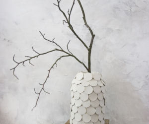 Wazon ceramiczny w stylu skandynawskim