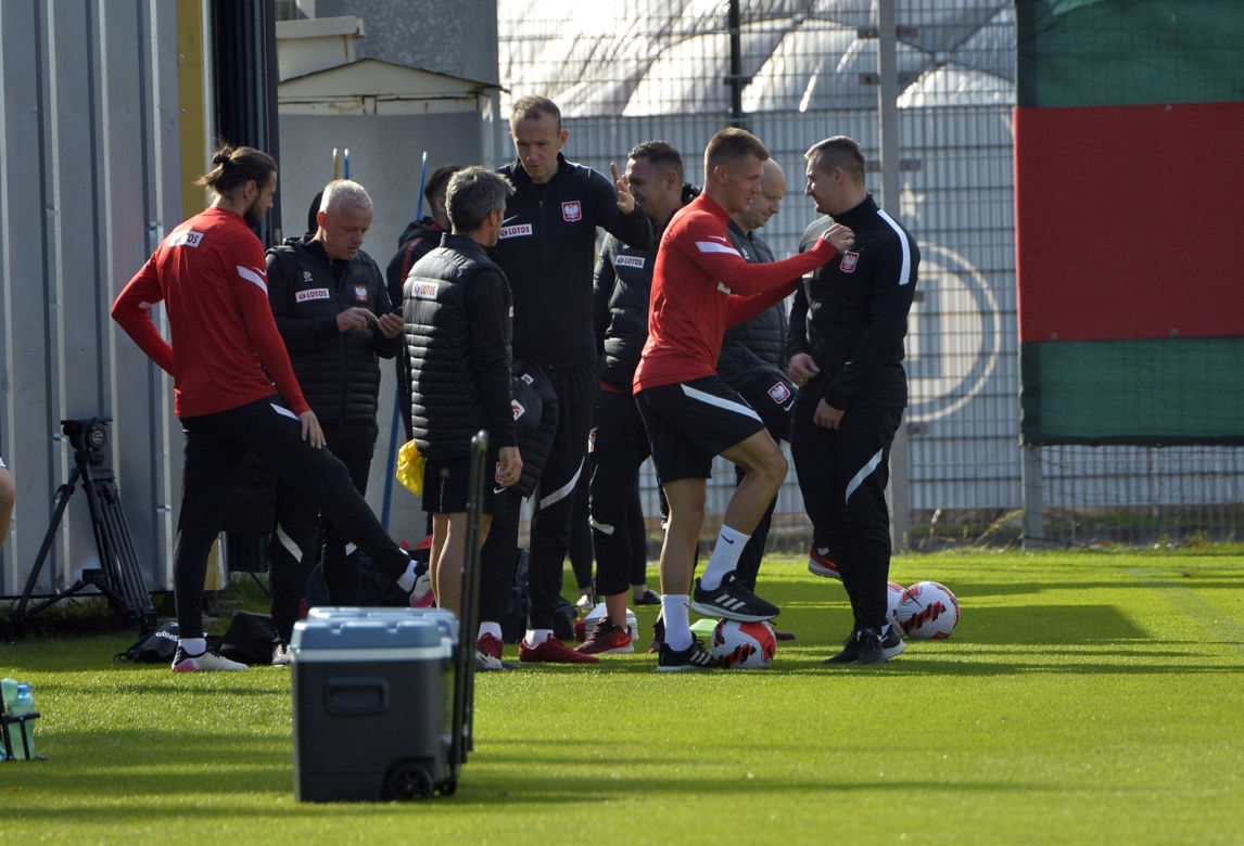 Trening reprezentacji na stadionie Legii
