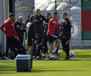 Trening reprezentacji na stadionie Legii