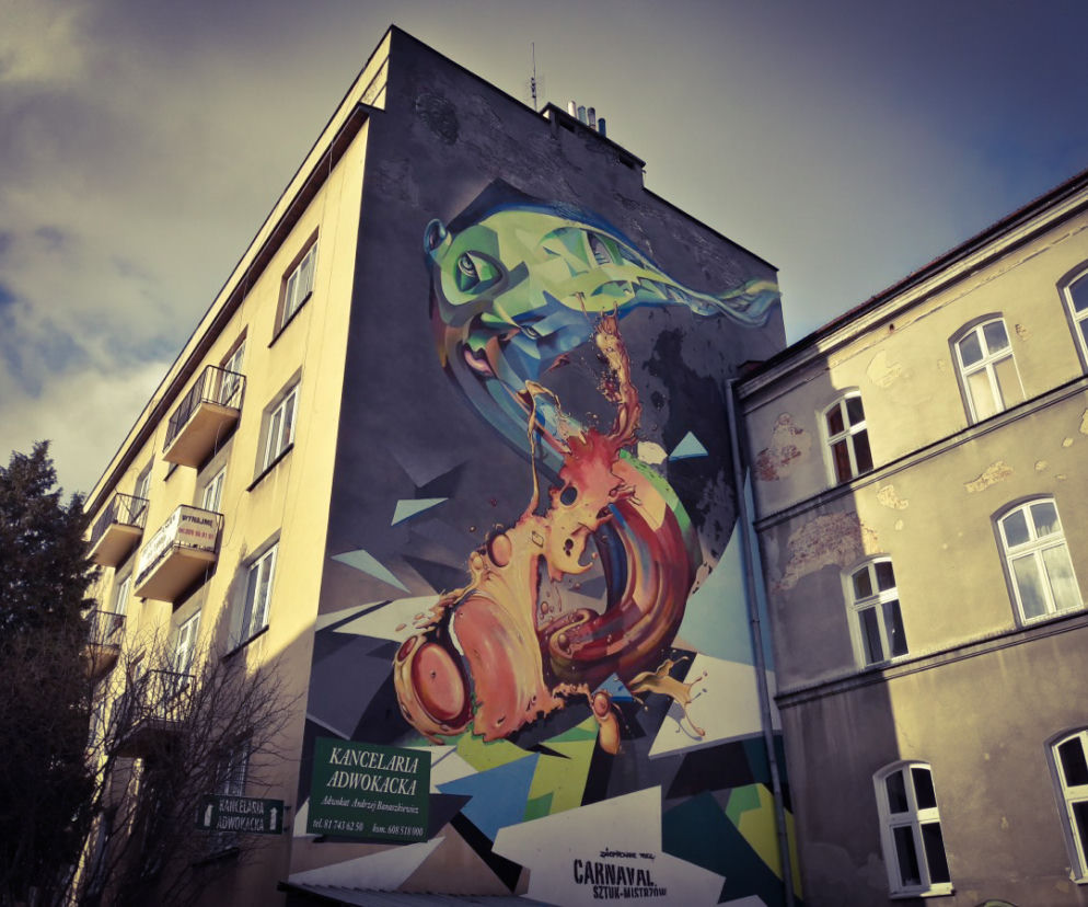 Lublin: mural autorstwa Cekas oraz EloMelo aka Lump
