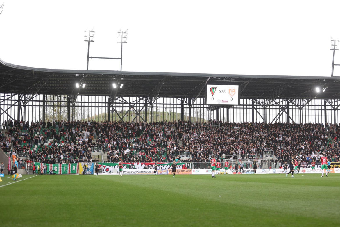 Kibice podczas meczu Zagłębie Sosnowiec – GKS Katowice 