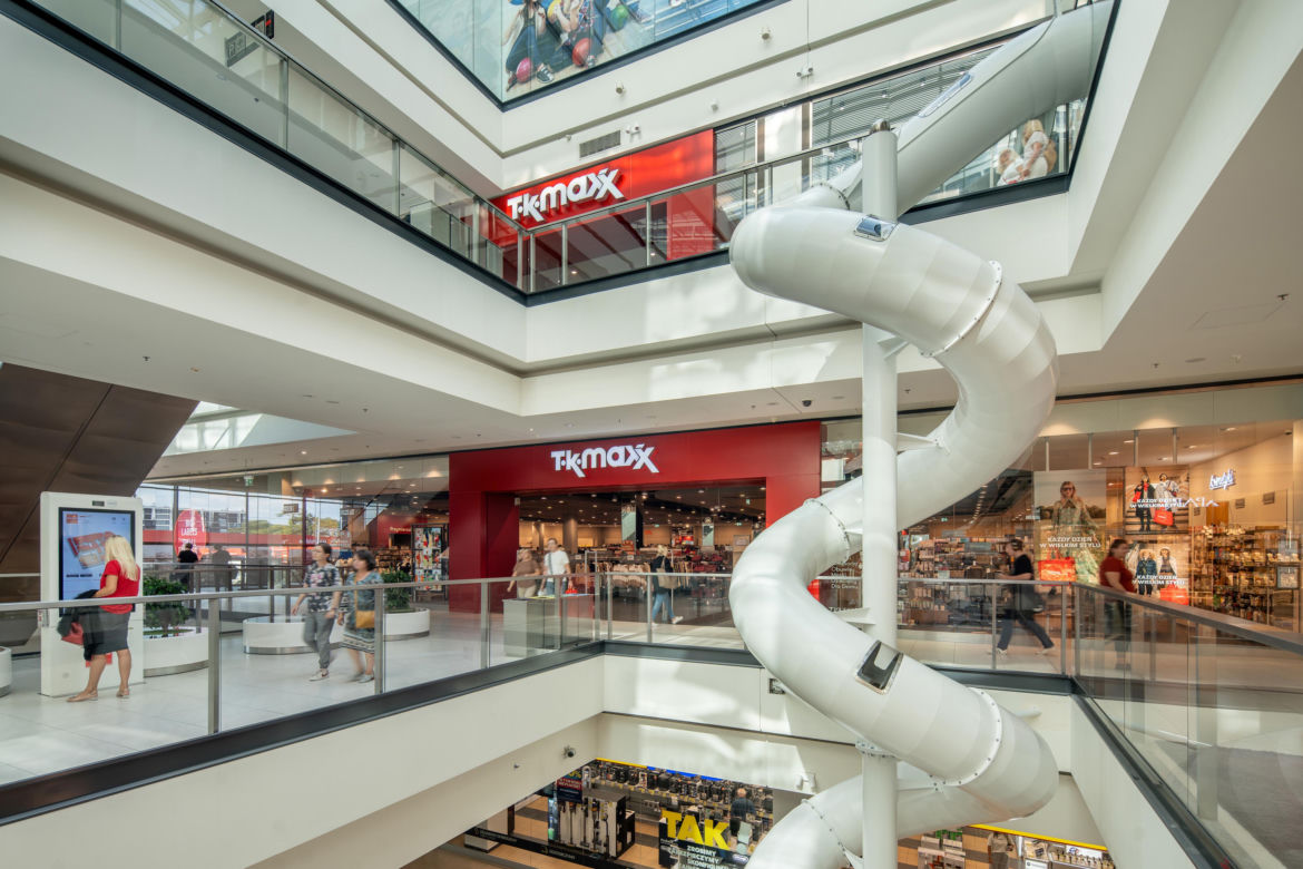 Nowa zjeżdżalnia w Galerii Echo w Kielcach