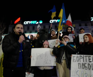 Wojna na Ukrainie. Protest w Katowicach [ZDJĘCIA]