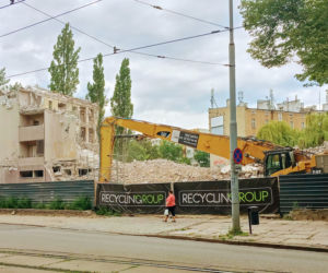 Rozbiórka Domu Marynarza - lipiec 2020