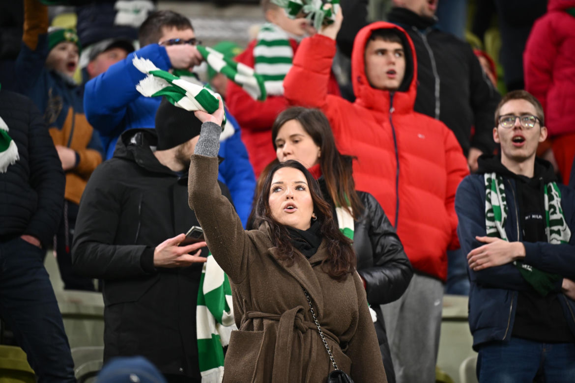 Lechia Gdańsk - Jagiellonia Białystok: Zdjęcia kibiców i zawodników z meczu 24. kolejki PKO BP Ekstraklasy