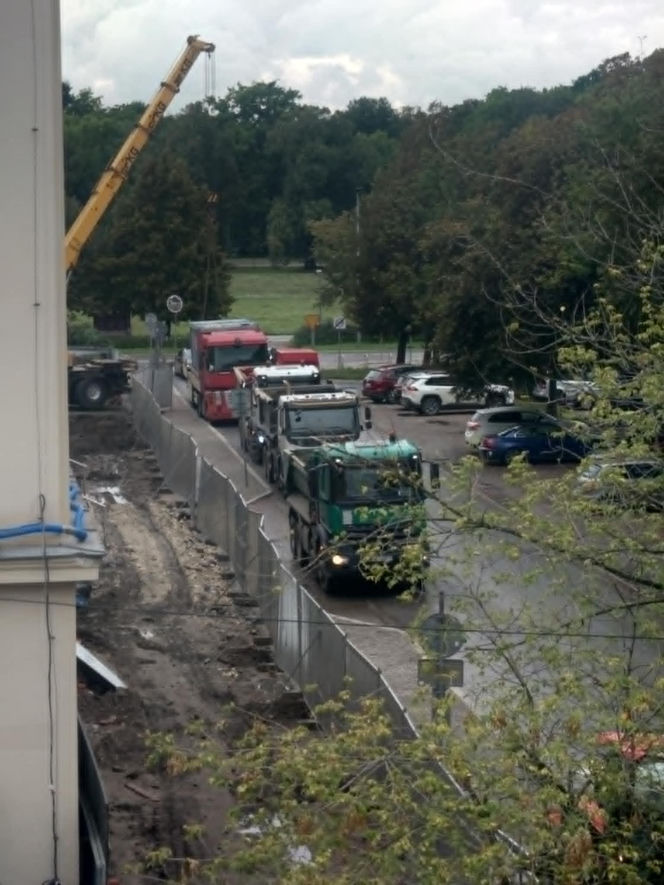 Kraków. Budowa hotelu Nobu