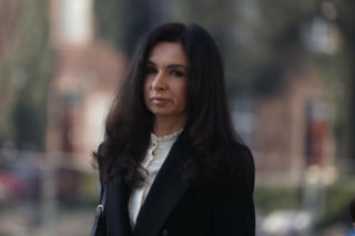 Marta Kaczyńska z rodziną w Krakowie podczas Obchodów 16. rocznicy katastrofy smoleńskiej