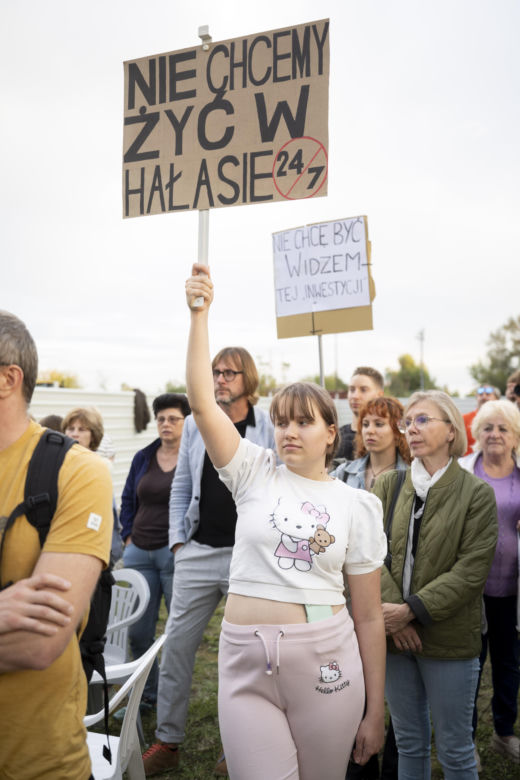 Protest w Piasecznie przeciwko Data Center