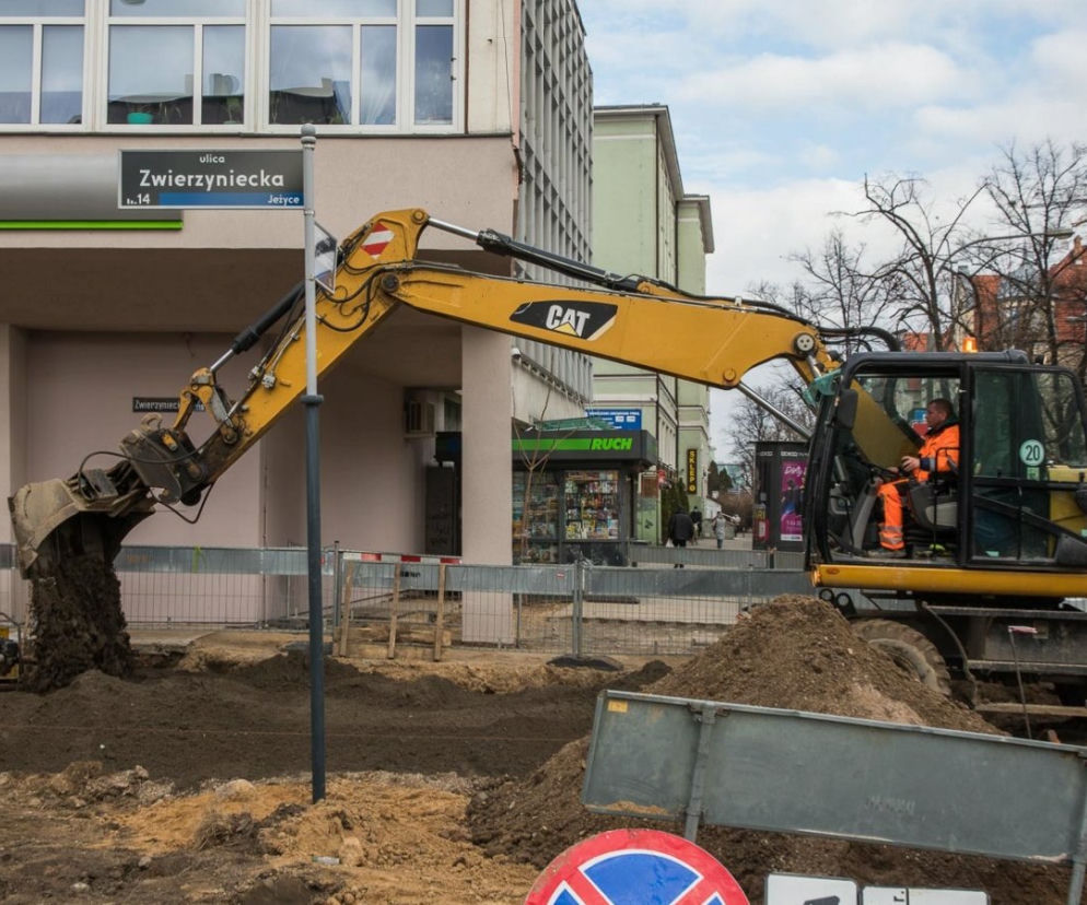 Zmiana organizacji ruchu i postępy prac na ul. Zwierzynieckiej 