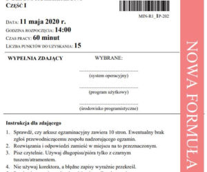 Matura 2020: Informatyka. Poziom ROZSZERZONY. ARKUSZ CKE