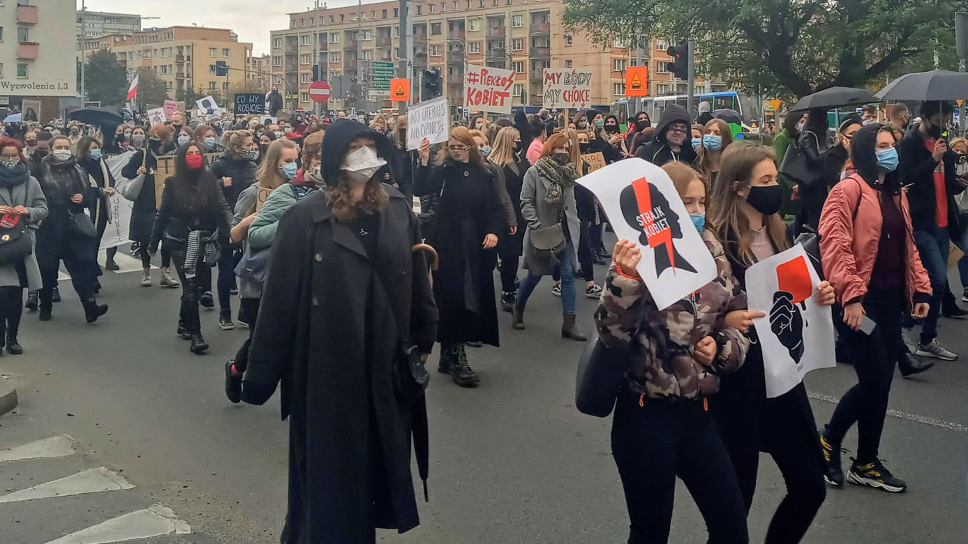 Protest kobiet w Szczecinie - 28.10.2020